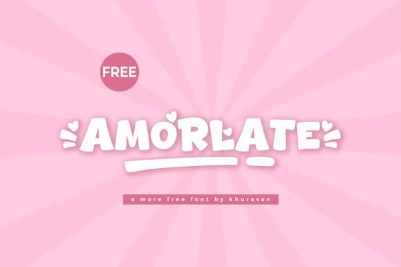 Amorlate: A Modern Display Font for Editorial Design