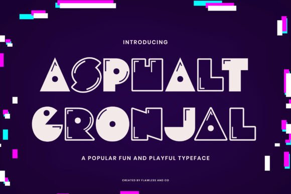 Asphalt Gronjal: A Bold Font for Creative Brands