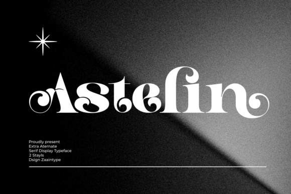 Astelin: A Bold Display Font for Elegant Branding