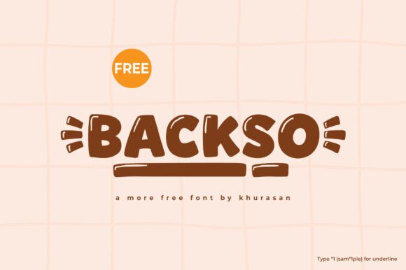 Backso: A Modern Display Font for Editorial and Content Design