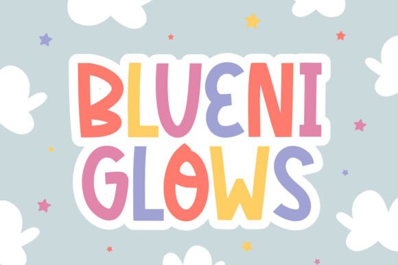 Blueni Glows Font