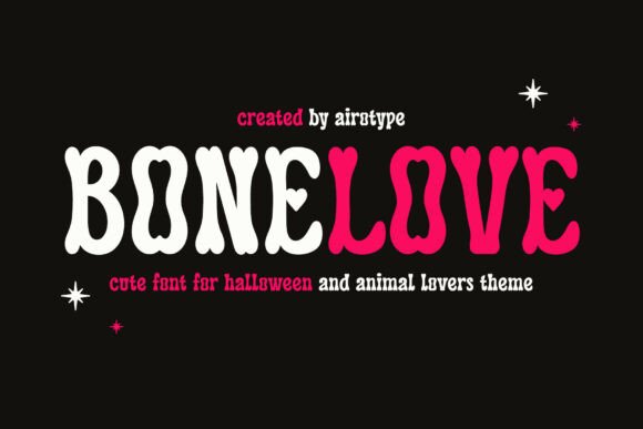 Bonelove: A Retro Display Font for Editorial and Content Design