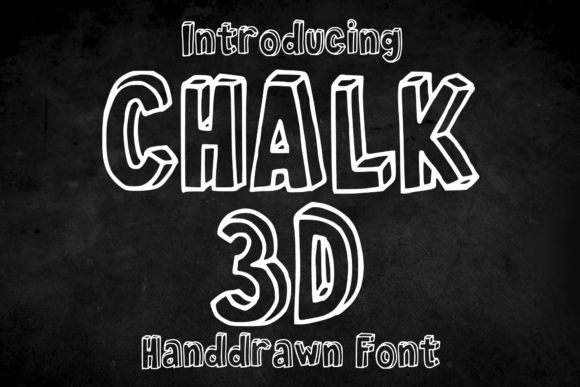 Chalk 3d Font for Bold Branding