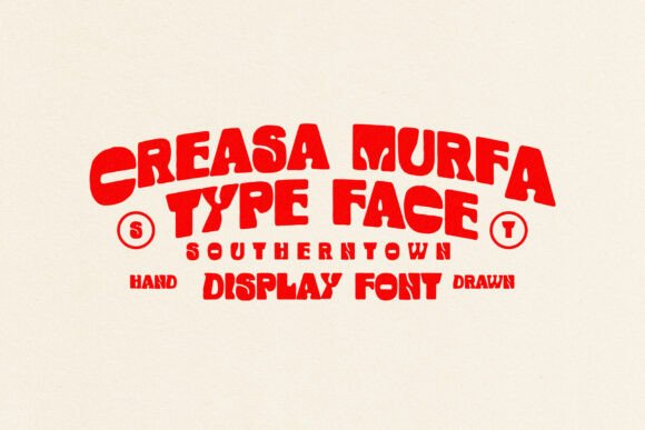 Creasamurfa Handdrawn: A Psychedelic Display Font for Bold Branding