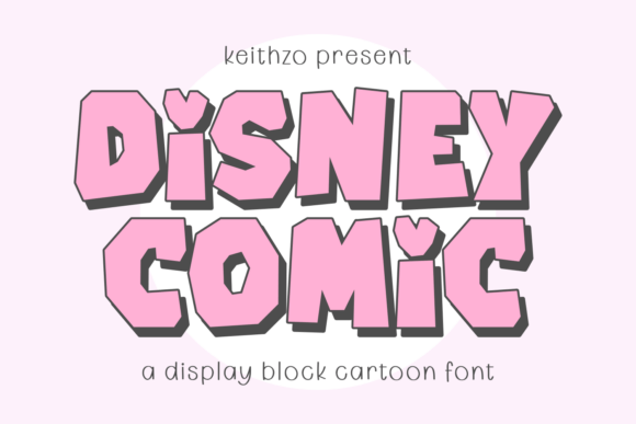 Disney Comic Font for Web Design