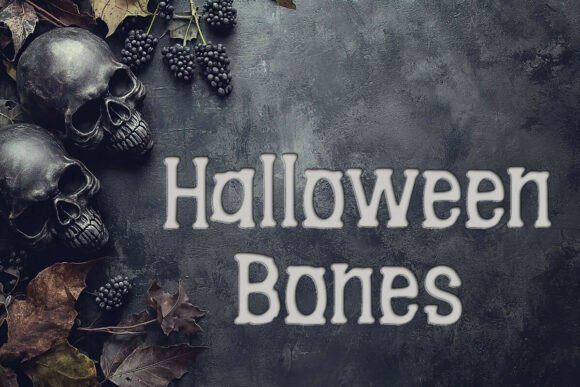 Halloween Bones Typeface for Small Business Branding