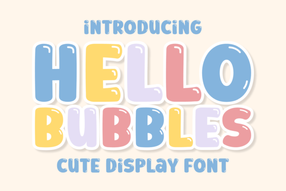 Hello Bubbles Typeface for Playful Editorial Layouts
