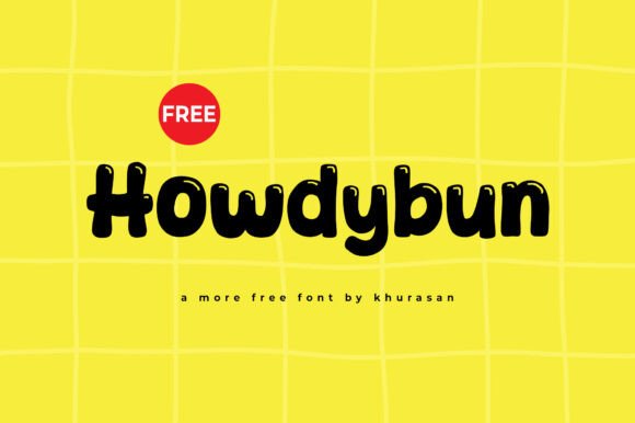 Howdybun Font for Handmade Products and Crafty Branding