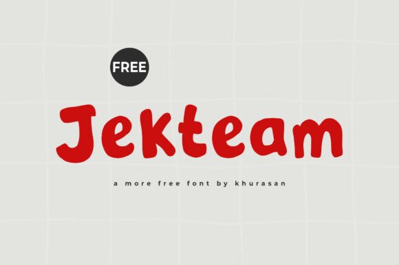 Jekteam: A Modern Cute Display Font for Campaigns