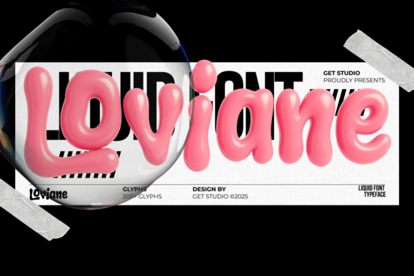 Loviane: A Playful Display Font for Bold Brand Visuals