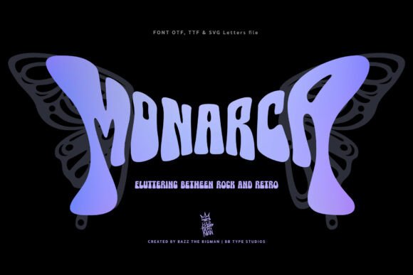 Monarca Display Font for Editorial and Publication Design