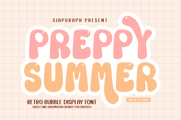 Preppy Summer Font for Web Design