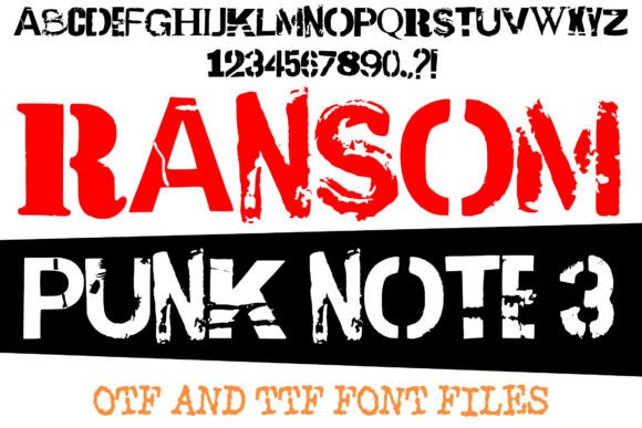 Ransom Punk Note 3 for Raw Brand Identity Design
