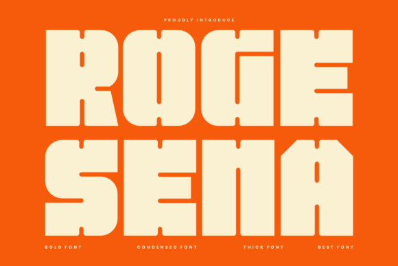 Roge Sena: A Bold Display Font for Modern Brand Identity