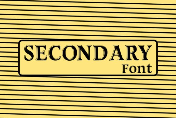 Secondary Font for Bold Branding