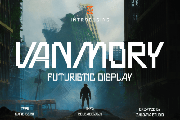 Vanmory: A Futuristic Display Font