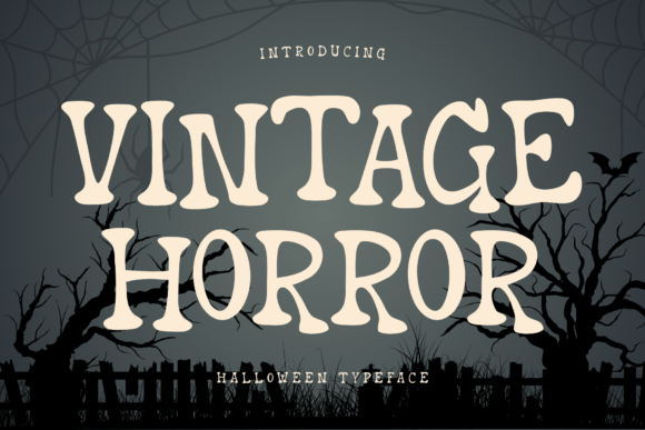 Vintage Horror Font for Web Design