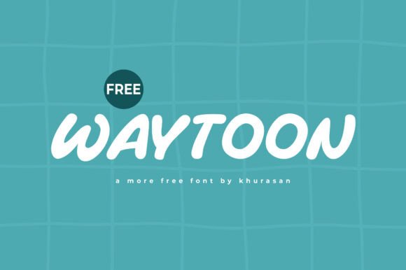 Waytoon: A Modern Cute Font for Handmade Products and Branding