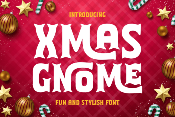 Xmas Gnome: A Display Font That Warms Holiday Editorial Design